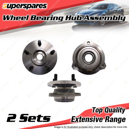2x Front Wheel Bearing Hub Ass for Jeep Grand Cherokee XJ ZG Wrangler TJ 2.5 4.0