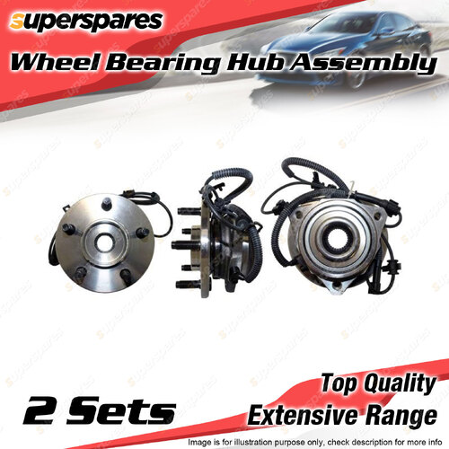 2x Front Wheel Bearing Hub Ass for Jeep Cherokee KJ 2.5 2.8 3.7L ENJ EKG ENR ABS