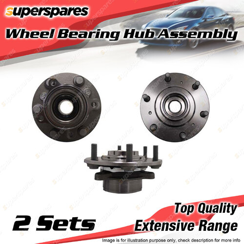2x Front Wheel Bearing Hub Assembly for Mitsubishi Challenger PB PC Triton ML MN