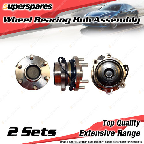 2x Front Wheel Bearing Hub Ass for Nissan Navara D40 2.5L YD25DDT Thailand Built