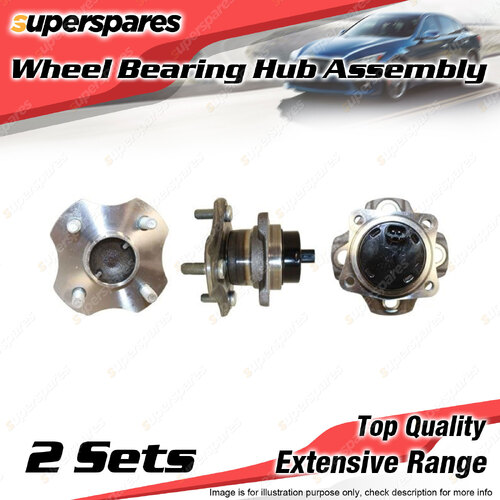 2x Rear Wheel Bearing Hub Assembly for Toyota Corolla ZZE122R ZZE123R 1.8L ABS