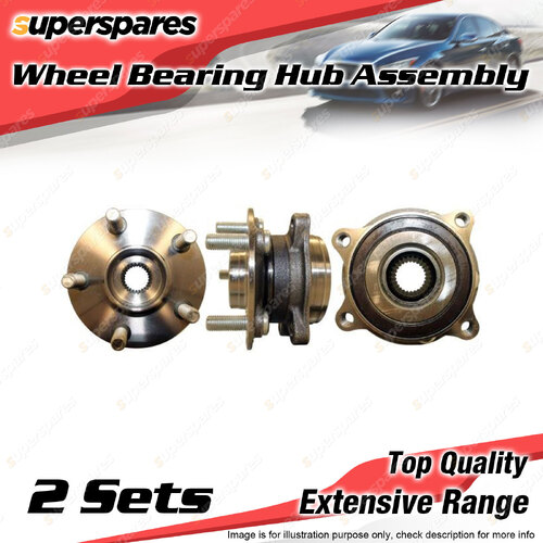 2x Front Wheel Bearing Hub Ass for Toyota Prius ZVW30 1.8L Hybrid 2ZRFXE I4 4v