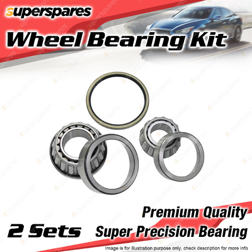 2x Front Wheel Bearing Kit for Mitsubishi Fuso Fighter FM 7.5L 199kW H/D