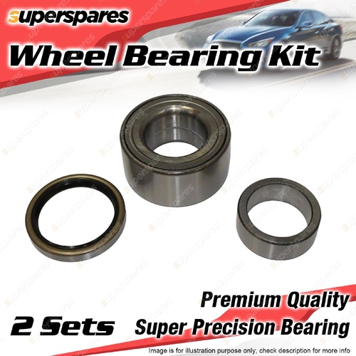 2x Rear Wheel Bearing Kit for Mitsubishi Fuso FM 7.5L Diesel 199kW 2021-On