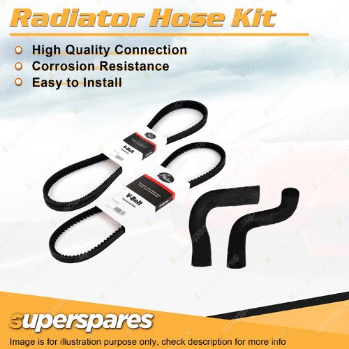 Radiator Hose + Gates Belt Kit for Chrysler Valiant VG 4.0L 245ci 1970-1971