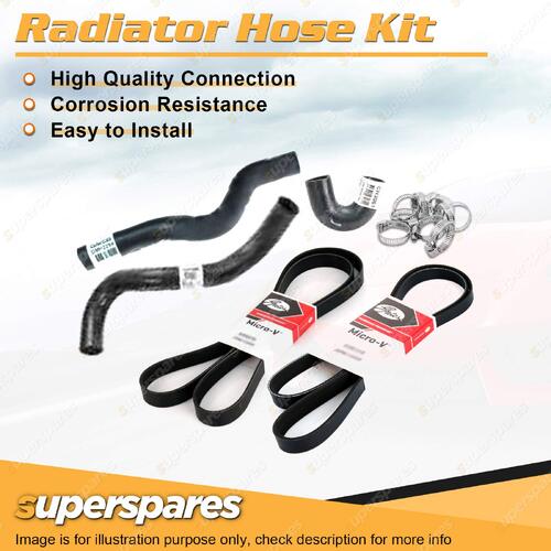 Radiator Hose + Gates Belt Kit for Holden Calais Statesman VS Supercharged 3.8L