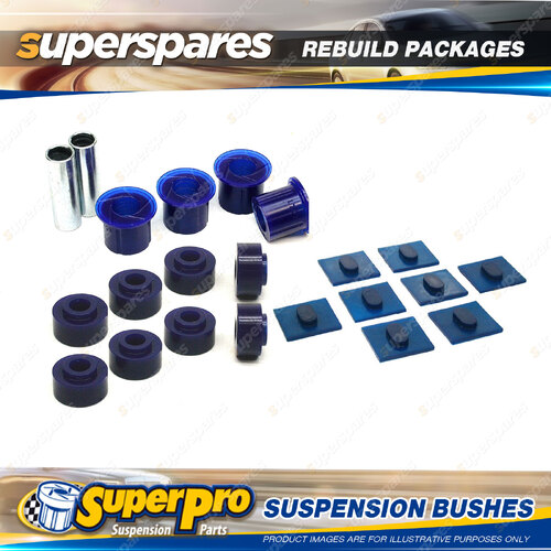 Front SuperPro Suspenison Bush Kit for Nissan Patrol MQ Round Headlights 80-83
