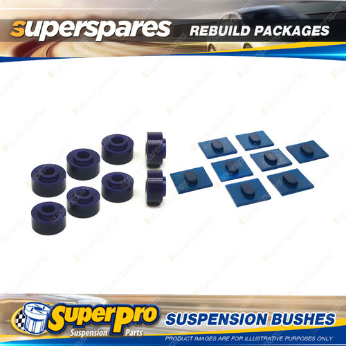 Front SuperPro Suspenison Bush Kit for Nissan Patrol MK Rectangular Light 83-87