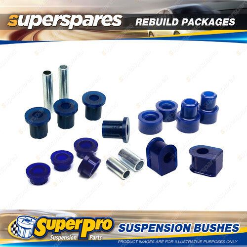 Front + Rear SuperPro Suspenison Bush Kit for Ford F-350 4WD 1/1974 - 11/1975