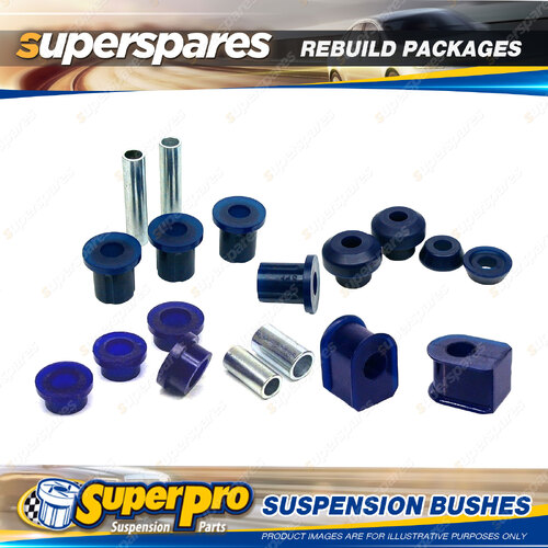 Front + Rear SuperPro Suspenison Bush Kit for Ford F-350 4WD 1/1990 - 5/1991