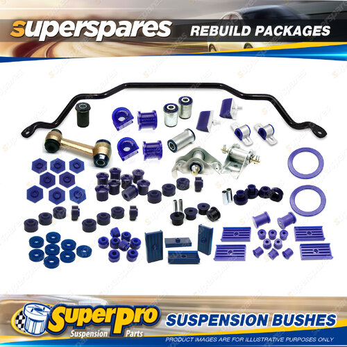 Front + Rear SuperPro Suspenison Bush Kit for Ford Falcon XW XY 1968-1972
