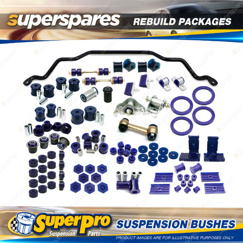 Front + Rear SuperPro Suspenison Bush Kit for Ford Falcon XE XF 1982-1988