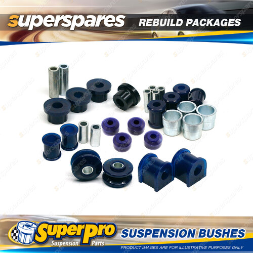 Front + Rear SuperPro Suspenison Bush Kit for Ford Fiesta Mk 2 Incl. XR2 76-1997