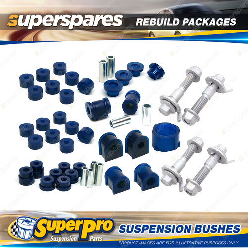 Front + Rear SuperPro Suspenison Bush Kit for Ford Meteor GC Meteor 1985-1990