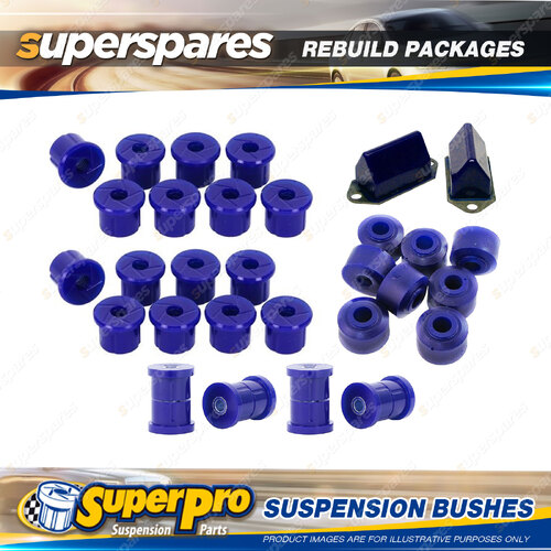Front + Rear SuperPro Suspenison Bush Kit for Holden Drover QB 4WD Hardtop 85-87