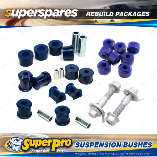 Front + Rear SuperPro Suspenison Bush Kit for Mitsubishi Magna TM TN Sedan 85-88