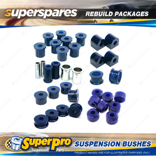 Front + Rear SuperPro Suspenison Bush Kit for Nissan Bluebird W910 1981-1986