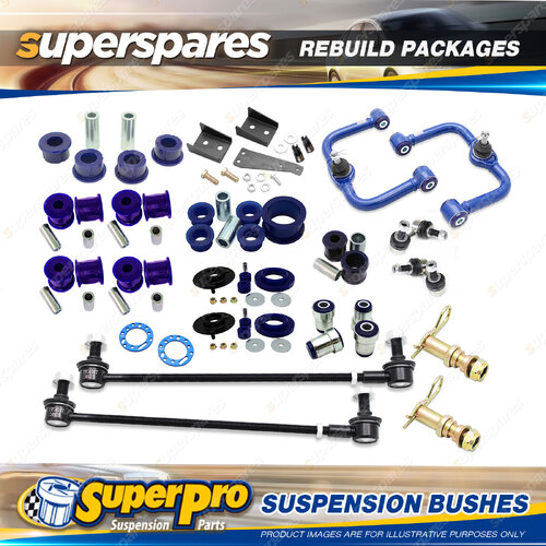 F+R SuperPro Suspenison Bush Kit for Nissan Navara NP300 4WD Dual Cab Coil Rear