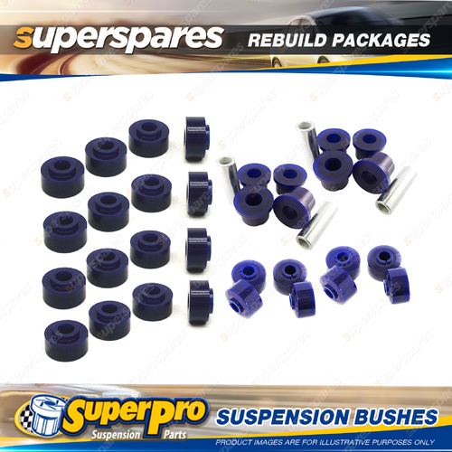 Front + Rear SuperPro Suspenison Bush Kit for Nissan Patrol G60 G61 01/1977-1982