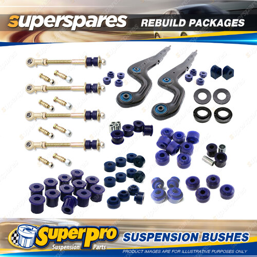 F+R SuperPro Suspenison Bush Kit for Nissan Patrol Y61 GU Cab Coil Leaf No ABS