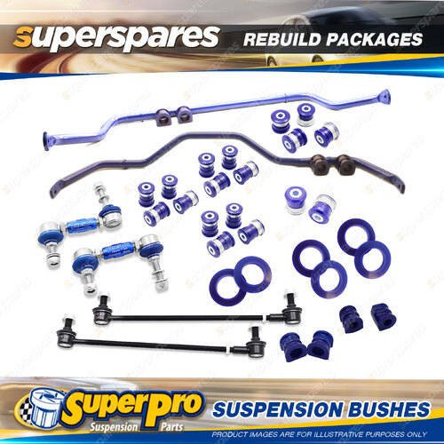 Front + Rear SuperPro Suspenison Bush Kit for Nissan Patrol Y62 2010-on