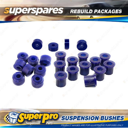 Front + Rear SuperPro Suspenison Bush Kit for Toyota Hilux RN15 1968-1972