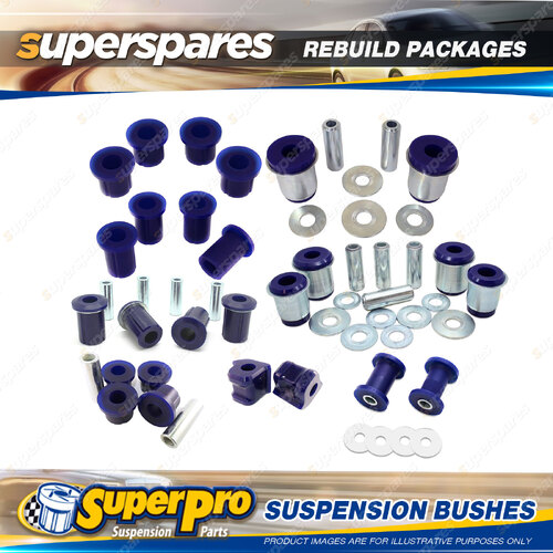 F+R SuperPro Suspenison Bush Kit for Toyota Hilux KUN16 GGN15 2WD Dual Cab 05-15
