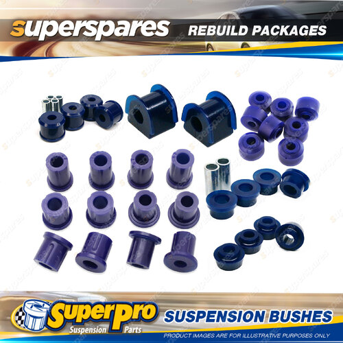 Rear SuperPro Suspenison Bush Kit for Mitsubishi Pajero NF NG NH NJ NK NL 83-00