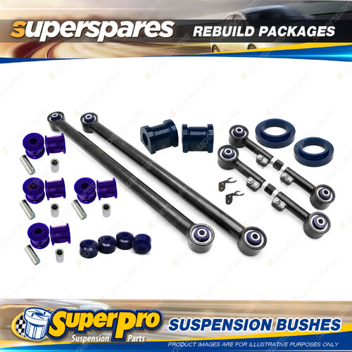 Rear SuperPro Suspenison Bush Kit for Nissan Patrol Y61 GU Cab Coil Coil No ABS