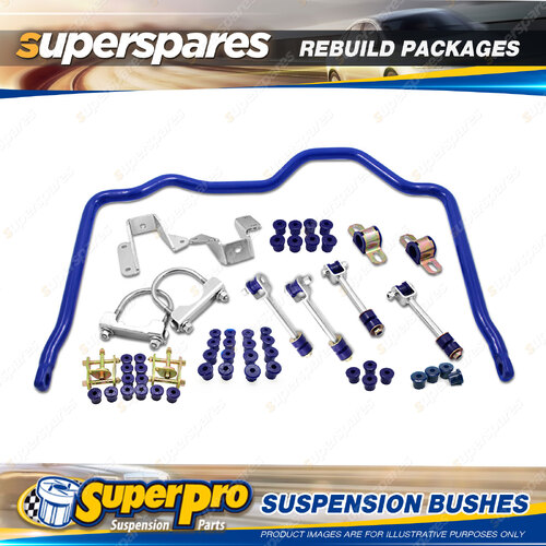 Rear SuperPro Suspenison Bush Kit for Toyota Landcruiser 76 78 Ser 07-on