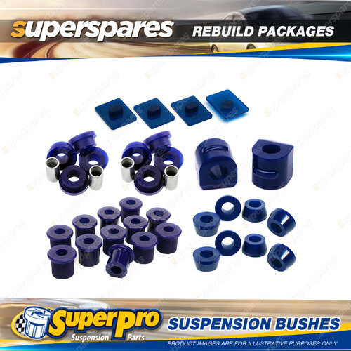 Rear SuperPro Suspenison Bush Kit for Toyota Landcruiser 43 45 47 80-84