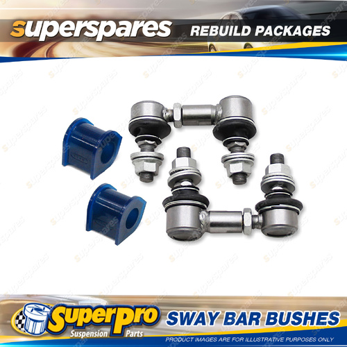 Front SuperPro Sway Bar Rebuild Kit for Hyundai Lantra J2 Sedan Wagon 1995-2000