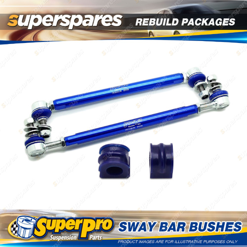 Front SuperPro Sway Bar Rebuild Kit for Audi TT MK1 8N 2WD 1998-2006