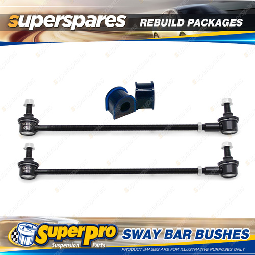 Front SuperPro Sway Bar Link + Mount Bush Rebuild Kit for Eunos 500 1992-1999