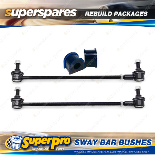 Front SuperPro Sway Bar Link + Mount Bush Rebuild Kit for Mazda 626 GE 1991-1997
