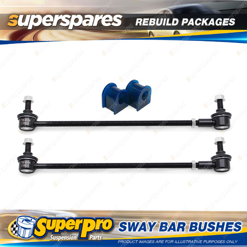 Front SuperPro Sway Bar Link + Mount Bush Rebuild Kit for Lexus SC Z30 1991-2000