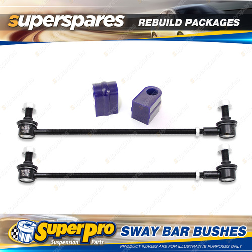 Front SuperPro Sway Bar Rebuild Kit for Renault Megane CC Series III 2008-2016