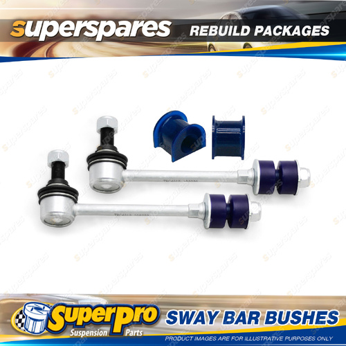 Front SuperPro Sway Bar Rebuild Kit for Toyota LandCruiser 90 Series 1995-2002