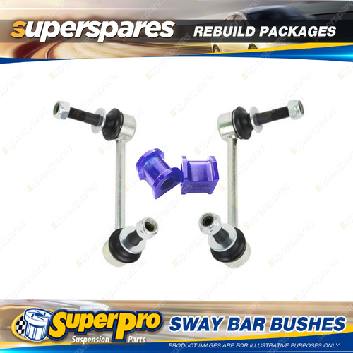 Front SuperPro Sway Bar Rebuild Kit for Foton Tunland P201 4WD 2012-On