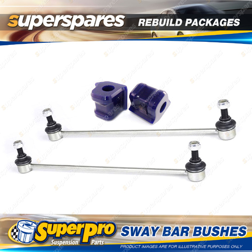 Front SuperPro Sway Bar Rebuild Kit for Toyota Prius W30 2009-2015