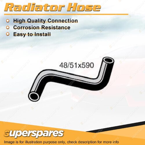 Lower Radiator Hose 48/51 x 590mm for Ford F100 4.1L 6 cyl OHV 12V 1970-1977