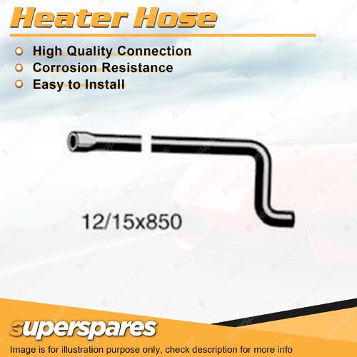 Heater Hose 12/15mm x 850mm for Datsun 120Y 1.2L 4 cyl 03/1974-06/1979 Outlet