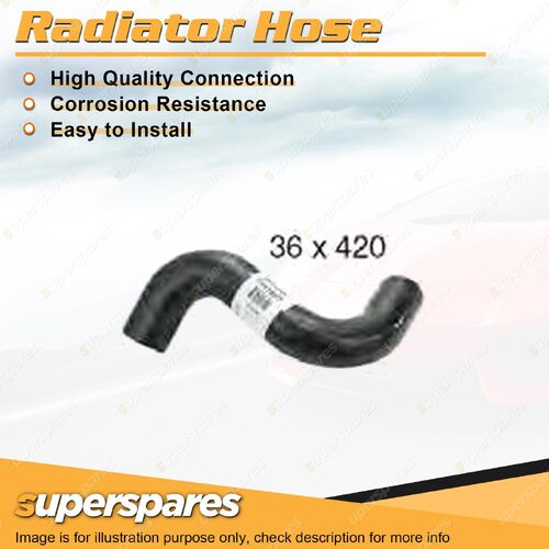 Superspares Upper Radiator Hose 36 x 420mm for Ford Falcon XG 4.0L 6 cyl SOHC