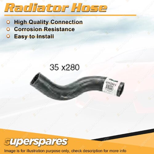 Upper Radiator Hose 35 x 280mm for Toyota Landcruiser HDJ 80R 81R HZJ 105R 80R