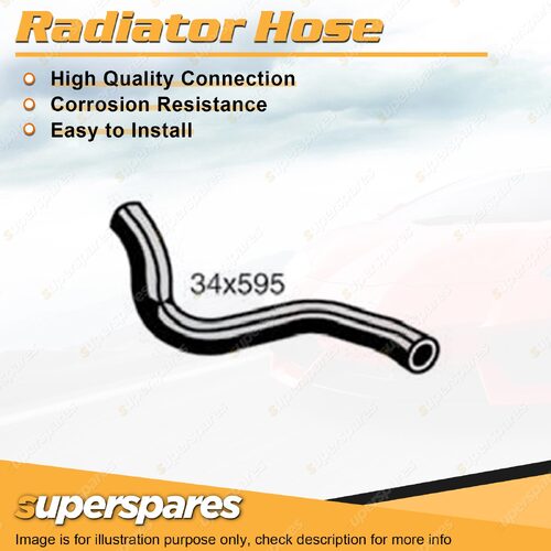 1 x Lower Radiator Hose 34mm x 595mm for Nissan Pulsar N15 2.0L 4 cyl DOHC 16V