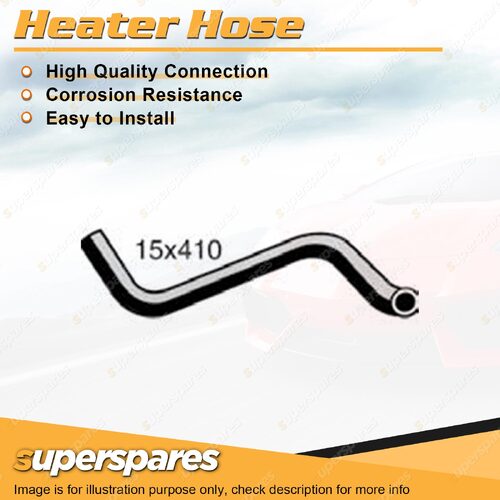Heater Hose 15mm x 410mm for Nissan Patrol GQ 2.8L 6 cyl OHC 12V Diesel Turbo