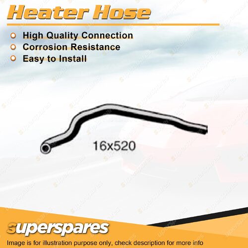 Upper Heater Hose 16mm x 520mm for Nissan Patrol GU 2.8L OHC 12V Diesel Turbo