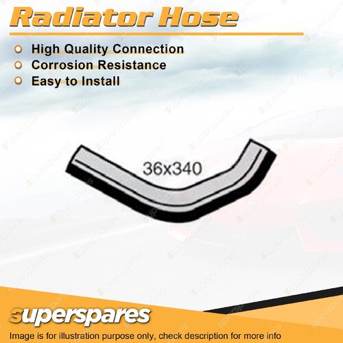 Upper Radiator Hose 36mm x 340mm for Toyota Coaster BB21 3.4L 3.7L 1982-1993