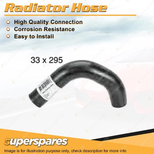1 x Upper Radiator Hose 33mm x 295mm for Mitsubishi Pajero NL Lancer CC Mirage