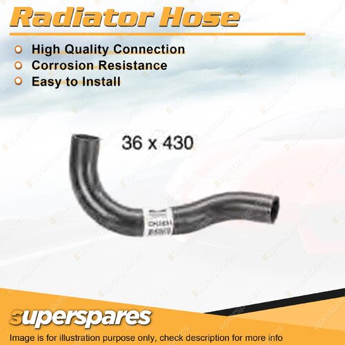 Upper Radiator Hose 36 x 430mm for Toyota Landcruiser FZJ105R 4.5L 1998-2000